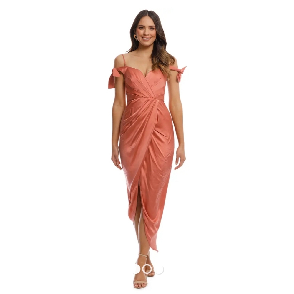 Zimmerman Peach Orange Silk Dress Size L